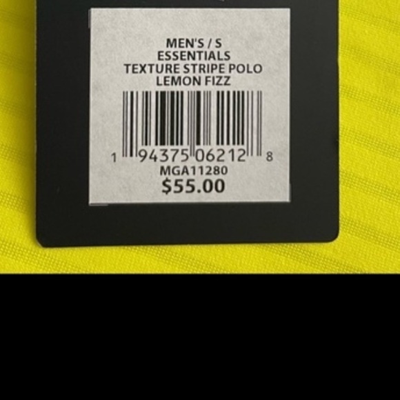 Walter Hagen Essentials Texture Stripe Golf Polo Lemon Fizz Men’s Small New - Picture 8 of 8